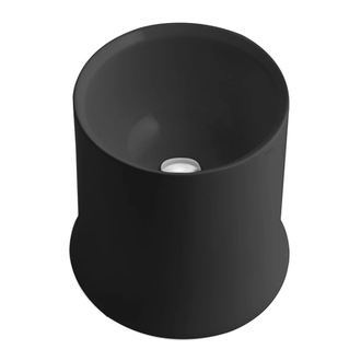 Раковина на столешницу Simas Sharp Ø42 х h44 см, чёрный глянцевый (SH10 Glossy Black) фото 1 Aquada.com.ua