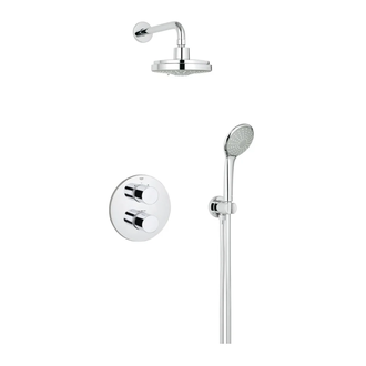 Душевая система скрытого монтажа с термостатом Grohe Grohtherm 3000 Cosmopolitan (34399000) фото 1 Aquada.com.ua