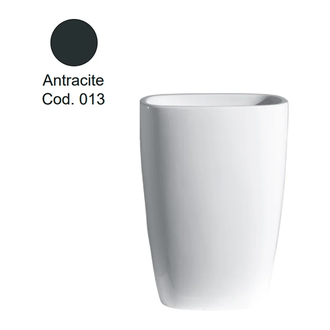 Nic-Design Умивальник окремо стоячий Nic Design Milk, антрацит матовий (001290013)