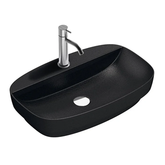 Раковина полувстраиваемая Catalano Сolori Satin black 60 х 42 см (165GRLXNNS) фото 1 Aquada.com.ua