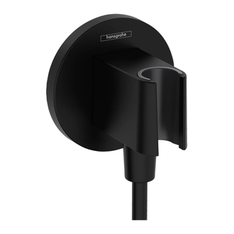 Шлангове приєднання Hansgrohe FixFit Porter S з тримачем, Matt Black (26888670)