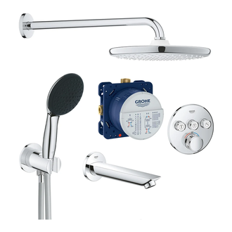 Grohe SmartControl Душевая система, хром/чёрный (CV033607)