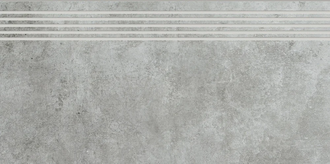 Сходинка пряма різана Scratch Grys MAT 29,8x59,8 код 6241 Ceramika Paradyz (R-R-298X598-1-SCRA.GRSP-M)