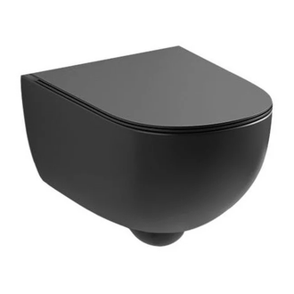 Унітаз підвісний Nic Design Pin 55х37, чорний глянець (003709008)