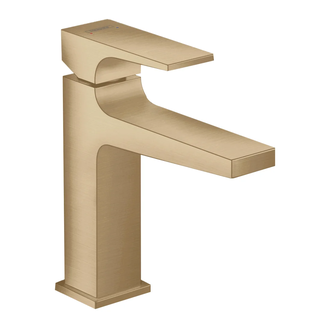 Смеситель для раковины Hansgrohe Metropol (цвет - шлифованная бронза), с донным клапаном Push-Open (32507140) фото 1 Aquada.com.ua