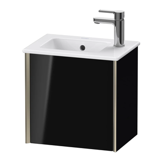 Тумба подвесная под раковину Duravit XViu 41 x 29 см, чёрный глянцевый (XV4024LB140) фото 1 Aquada.com.ua