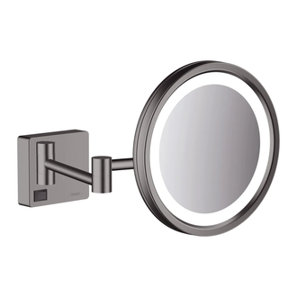 Зеркало косметическое с LED подсветкой Hansgrohe AddStoris, матовый чёрный хром (41790340) фото 1 Aquada.com.ua