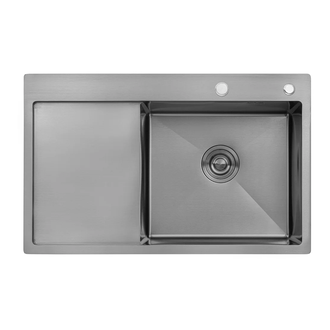 Kroner KRP PVD Schwarze-7849RHM Кухонна мийка, чорна