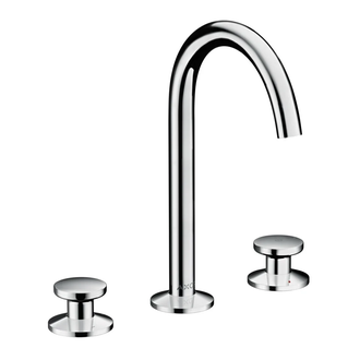 Змішувач для умивальника AXOR ONE Select 170 на 3 отвори з донним клапаном Push-Open, хром (48070000)
