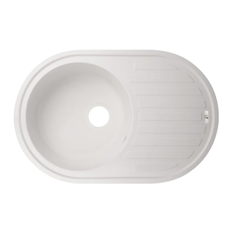 Lidz WHI-01 Кухонная мойка, белая (LIDZWHI10780500200)