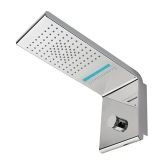 Душова панель Bossini Syncro-Neb RGB Lights Cromotherapy 3 режиму 450х200, хром (I00635000030005)