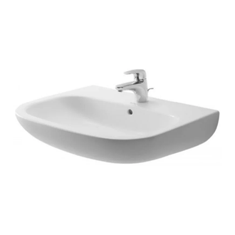 DURAVIT D-CODE умывальник 60*46см, с переливом (23106000002) фото 1 Aquada.com.ua