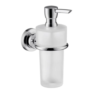 Дозатор для жидкого мыла Axor Citterio (цвет - хром/стекло матовое) (41719000) фото 1 Aquada.com.ua
