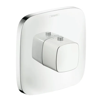 Термостат для душа Hansgrohe PuraVida (цвет - хром/белый) (15772400) фото 1 Aquada.com.ua