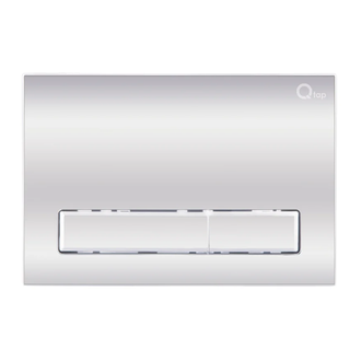 Qtap Nest Панель смыва для унитаза, хром (QT0111M08381CRM)