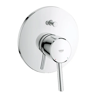 Смеситель однорычажный для ванны Grohe Concetto DN 15 (цвет - хром) со встраиваемой и наружной частью (32214001) фото 1 Aquada.com.ua