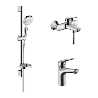 Набор смесителей для ванны 3-в-1 Hansgrohe Novus/Crometta Vario (цвет - хром) (1152019) фото 1 Aquada.com.ua