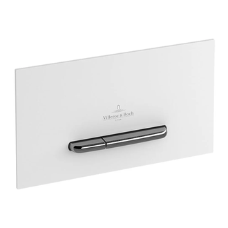 Клавиша смыва Villeroy & Boch ViConnect стекло Glass Glossy White (922160RE) фото 1 Aquada.com.ua