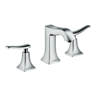Смеситель для раковины, двухвентельный Hansgrohe Metris Classic (цвет - хром) (31073000) фото 1 Aquada.com.ua