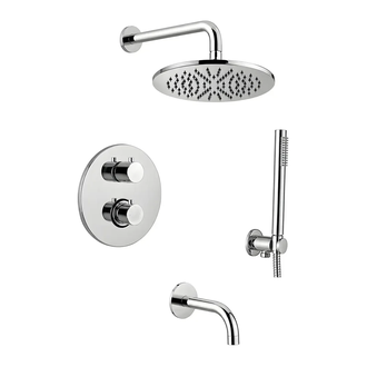 Paffoni Shower душевая система, хром (KITLIQ019CR300)