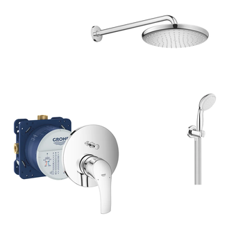Душевая система скрытого монтажа Grohe Eurosmart с Tempesta 250 (цвет - хром) (26416SC3) фото 1 Aquada.com.ua