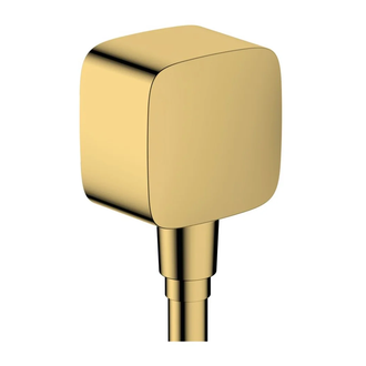 Шланговое під'єднання Hansgrohe FixFit E зі зворотним клапаном, Polished Gold Optic (26457990)