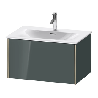 Тумба подвесная под раковину Duravit XViu 71 x 48 см, доломитово-серый глянцевый лак (XV40330B138) фото 1 Aquada.com.ua