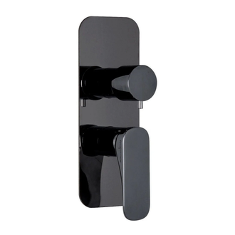 Fima Carlo F3729X6NS Накладка Quad , на два-три виходи , black matt   Fima ІТАЛІЯ