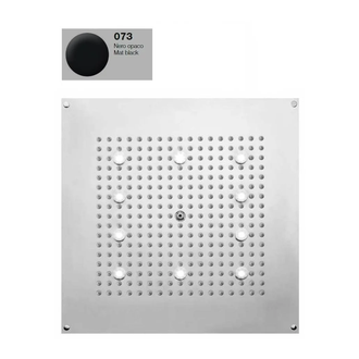Душова лійка BOSSINI DREAM-CUBE 10 LED білий для підвісної стелі 47x47сm, mat black (H37453000073016)