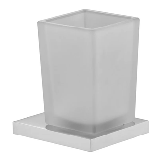Fima Carlo Склянка з тримачем Fima Quadra скло, хром (F6023_1CR)