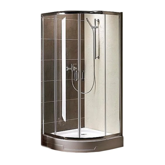 Душевая кабина Radaway Premium Plus A 90×90 (профиль - хром; стекло - Fabric) (30403-01-06N) фото 1 Aquada.com.ua