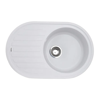 Мийка кухонна Zerix ZS-7750R-01 Біла (ZX4555)