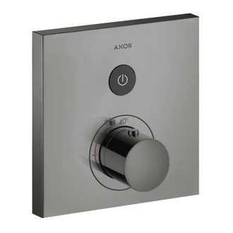 Термостат на 1 потребитель, скрытого монтажа Axor ShowerSelect (цвет - полированный чёрный хром) (36714330) фото 1 Aquada.com.ua