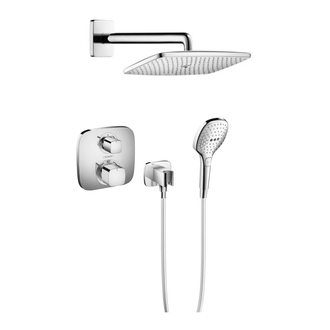 Душевая система скрытого монтажа с термостатом Hansgrohe Ecostat (цвет - хром) (15708000+27376000+01800180+26485000+26520000+2827600) фото 1 Aquada.com.ua
