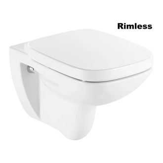 Встроенный унитаз, Rimless (безободковый) Roca Debba с сиденьем Soft Close (A34H99L000) фото 1 Aquada.com.ua