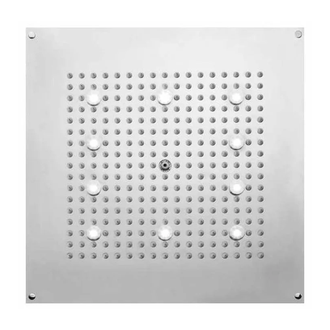 Душова лійка BOSSINI DREAM-CUBE 10 LED білий для підвісної стелі 47x47сm, хром (H37453000030016)