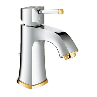 Смеситель для раковины Grohe Grandera (цвет - хром/золото) (23303IG0) фото 1 Aquada.com.ua