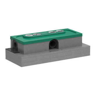 Корпус дренажного канала для плоской установки Hansgrohe uBox universal (01000180) фото 1 Aquada.com.ua