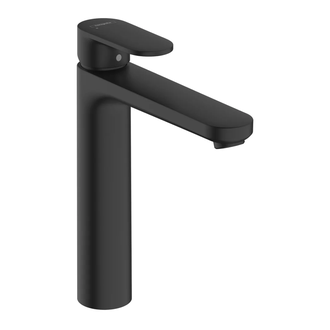 Смеситель для раковины высокий Hansgrohe Vernis Blend (цвет - чёрный матовый), без донного клапана (71582670) фото 1 Aquada.com.ua