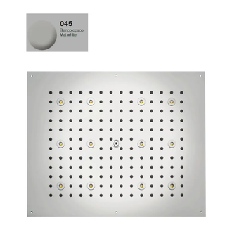 Душова лійка BOSSINI DREAM-RECTANGULAR 12 LED RGB для підвісної стелі 57x47сm, хром (H37455000030016)