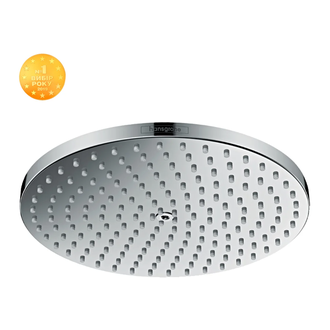 Верхний душ Ø 240 мм Hansgrohe PowderRain Raindance S, 1 тип струи (цвет - хром) (27623000) фото 1 Aquada.com.ua