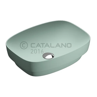 Раковина накладная на столешницу Catalano Green Lux / Colori 50 х 38 см, зелёный матовый (150AGRLXVS) фото 1 Aquada.com.ua