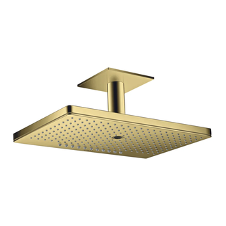 Верхний душ 460 х 300 мм Axor ShowerSolutions (цвет - полированное золото), 3 вида струи (35281990) фото 1 Aquada.com.ua