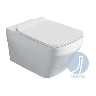 BB18/F87(85)WM Унітаз BB 18 підвісний, білий мат+Комплект кріплень F87 до BB18/BB19 SIMAS ІТАЛІЯ (BB18/F85WM)