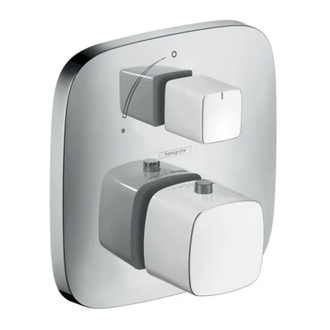 Термостат для душа Hansgrohe PuraVida (цвет - хром/белый) (15775400) фото 1 Aquada.com.ua