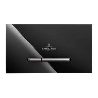Клавиша смыва Villeroy & Boch ViConnect (стекло - Glass Glossy Black) (922160RB) фото 1 Aquada.com.ua