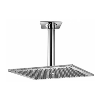 Душова лійка BOSSINI DREAM-RECTANGULAR 40x30сm тримач вертикальний 300 d36mm, хром (H35370G00030016)