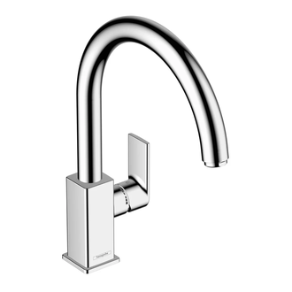 Смеситель для кухни Hansgrohe Vernis Shape (цвет - хром), с поворотным изливом (71871000) фото 1 Aquada.com.ua