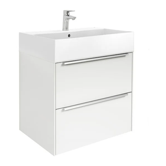 Комплект из раковины и тумбы Roca Inspira 600 х 498 х 674 мм (цвет отделки - 806 блестящий белый) (A851075806) фото 1 Aquada.com.ua