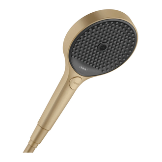 Лейка для душа Hansgrohe Rainfinity (цвет - матовая бронза/чёрный), 3 вида струи (26864140) фото 1 Aquada.com.ua